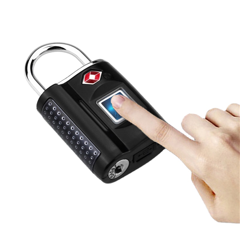 Travelsky New Design Zinc Alloy Portable Small Fingerprint Padlock Digi Smart Tsa Fingerprint Lock